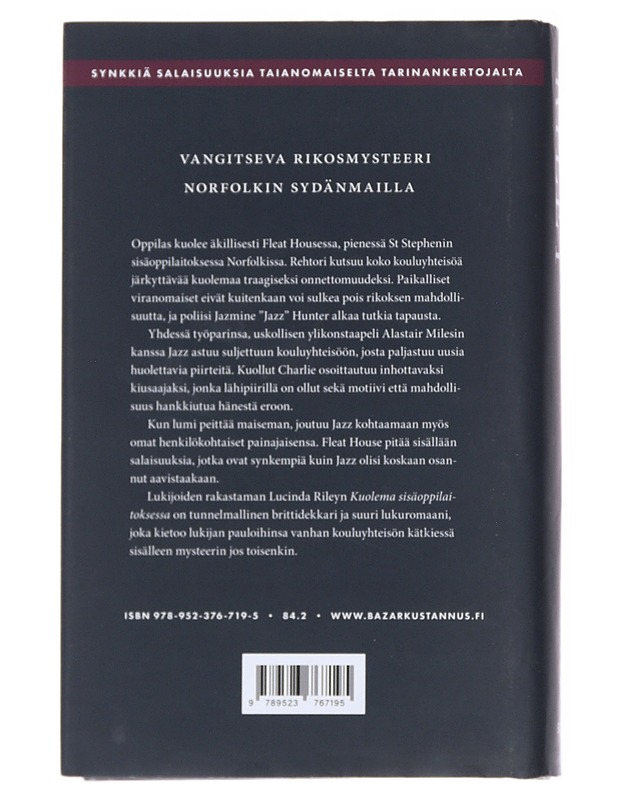 Kuolema sisäoppilaitoksessa - Riley, Lucinda - Jännitys ja dekkarit - 10105545124 - 1