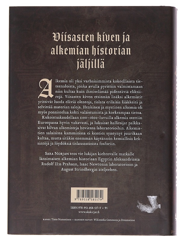Alkemian historia - Sara Norja - Historiakirjat - 10105545141 - 1