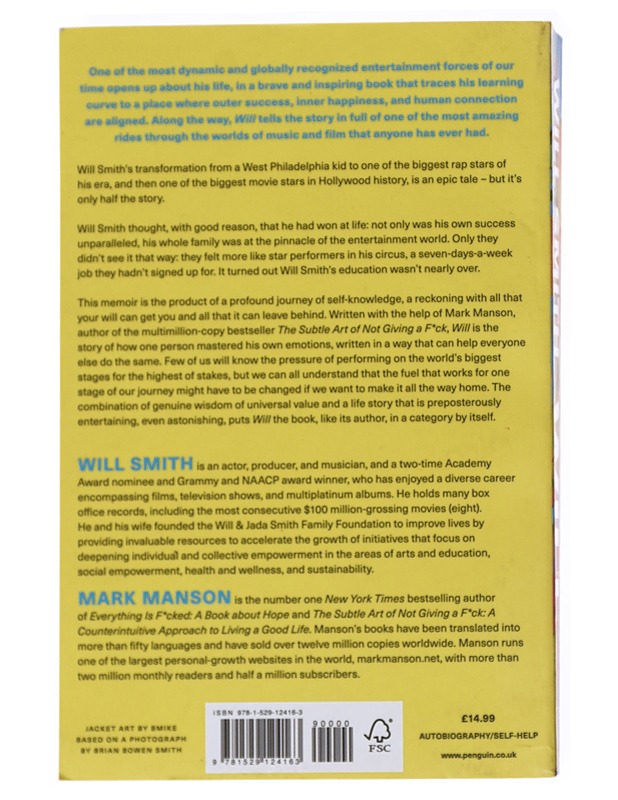 Will - Mark Manson, will Smith - Elämäkerrat ja muistelmat - 10105545152 - 1