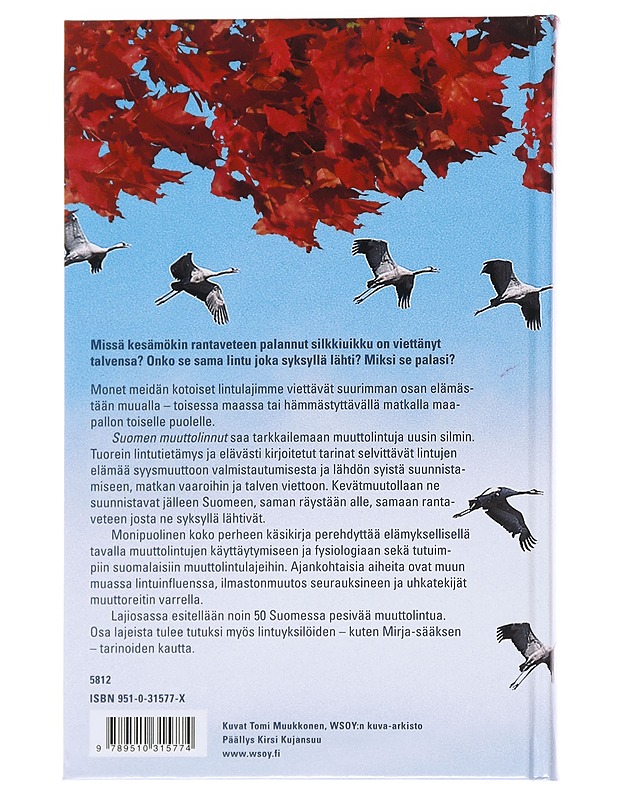 Suomen muuttolinnut - Iiris Kalliola - Lemmikki- ja luontokirjat - 10105545165 - 1