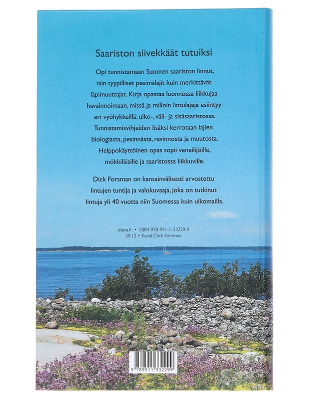 Saariston linnut Suomen luonnossa - Forsman, Dick - Lemmikki- ja luontokirjat - 10105545172 - 1