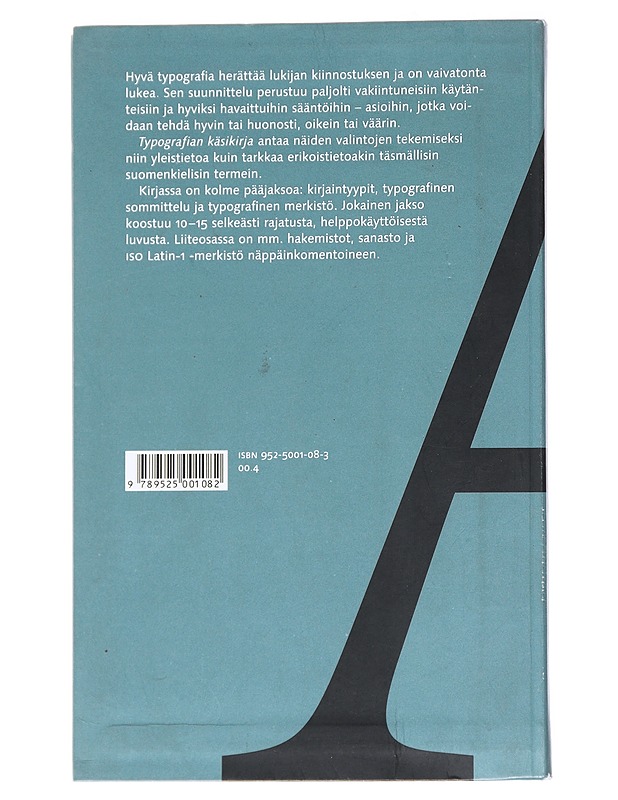 Typografian käsikirja - Itkonen, Markus - Tietokirjat ja oppaat - 10105545221 - 1