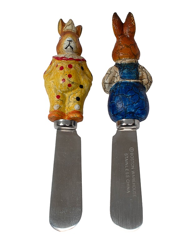BOSTON WAREHOUSE Bunny Spreaders juustoveitsi, 4 kpl - Aterimet - 10105545223 - 2