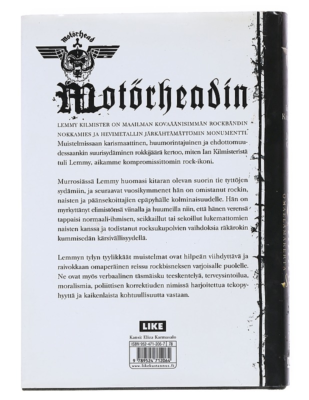 Lemmy : omaelämäkerta - Kilmister, Lemmy - Elämäkerrat ja muistelmat - 10105545234 - 1