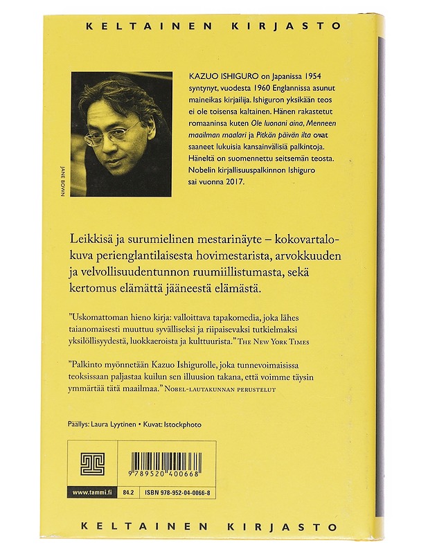 Pitkän päivän ilta - Ishiguro, Kazuo - Romaanit ja novellit - 10105545298 - 1