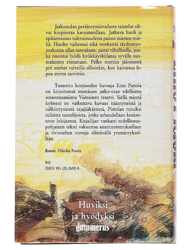 Siellä miestä kylmeni : romaani - Eino Pietola - Romaanit ja novellit - 10105545302 - 1