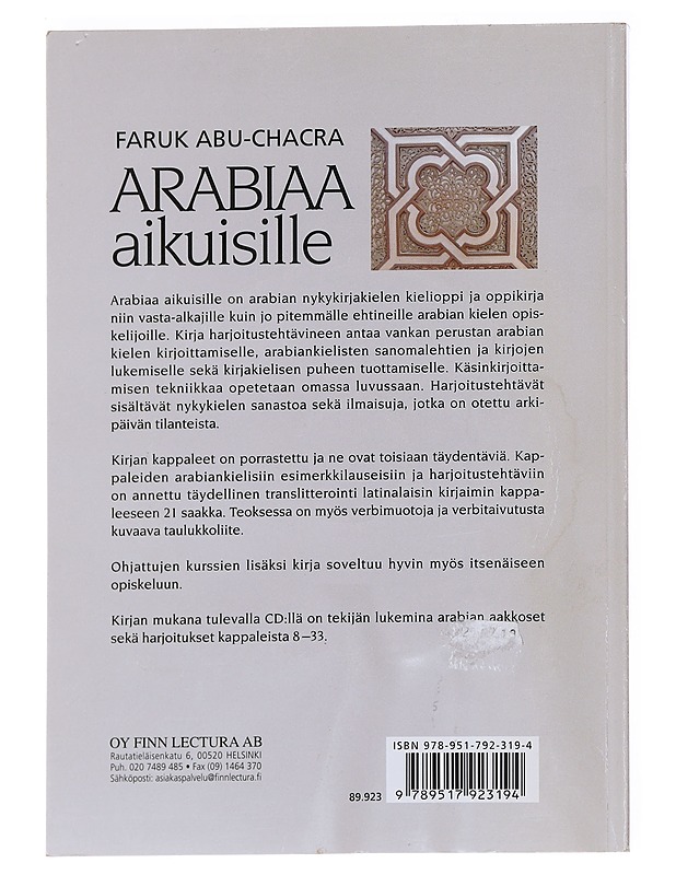 Arabiaa aikuisille - Abu-Chacra, Faruk - Tietokirjat ja oppaat - 10105545316 - 1