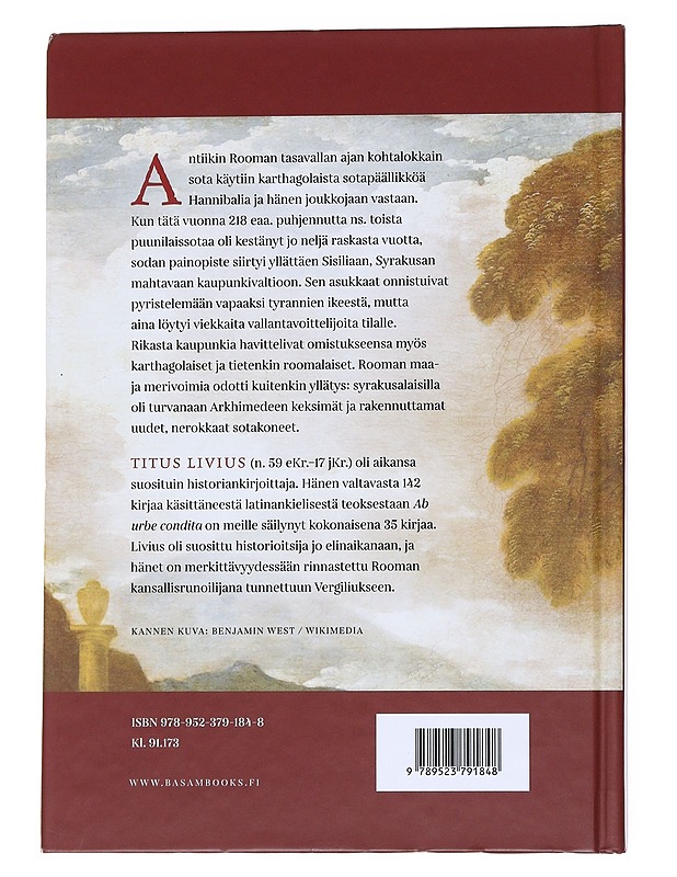 Hannibalin sota ja Sisilian myllerrykset = Ab urbe condita. XXIV - Livius, Titus - Historiakirjat - 10105545333 - 1