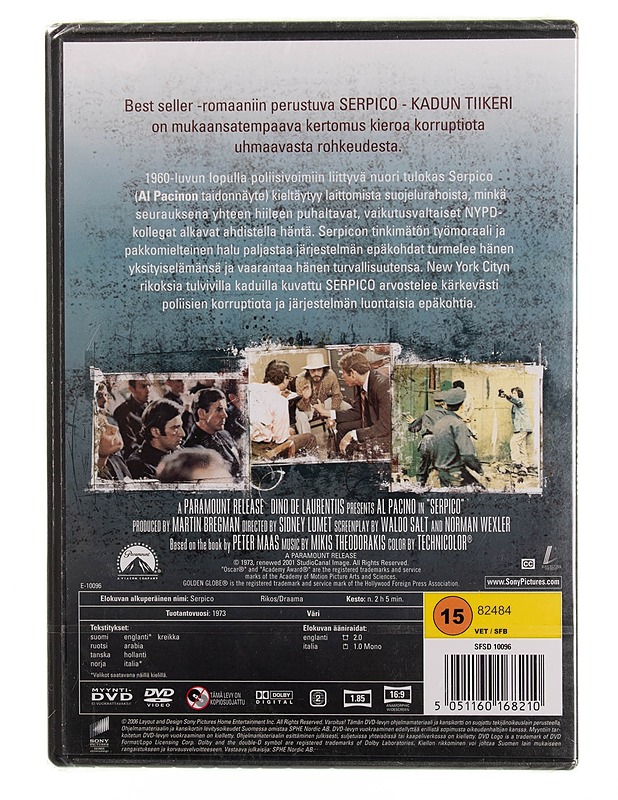 Serpico Kadun Tiikeri - DVD - DVD-elokuvat - 10105545371 - 1