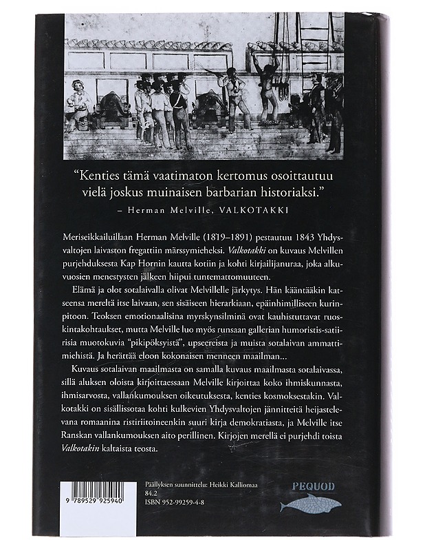 Valkotakki eli maailma sotalaivassa - Melville, Herman - Elämäkerrat ja muistelmat - 10105545410 - 1