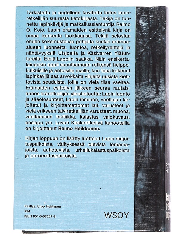 Lapin retkeilyopas - Kojo, Raimo O. - Tietokirjat ja oppaat - 10105545418 - 1