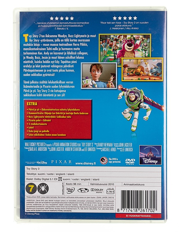 Toy Story 3 - DVD - DVD-elokuvat - 10105545419 - 1