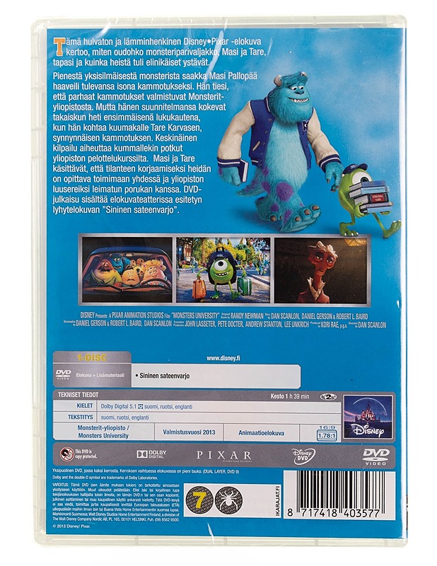 Monsterit-Yliopisto - DVD - DVD-elokuvat - 10105545426 - 1