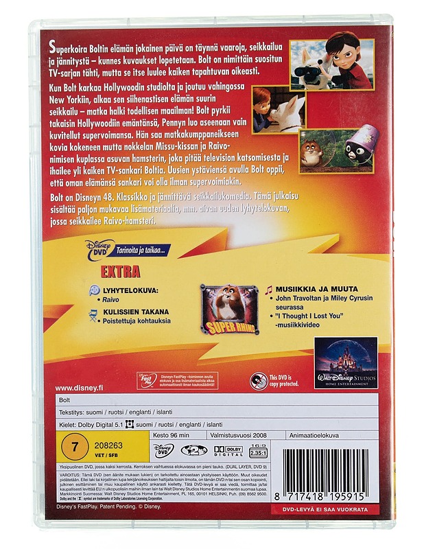Bolt - DVD - DVD-elokuvat - 10105545432 - 1