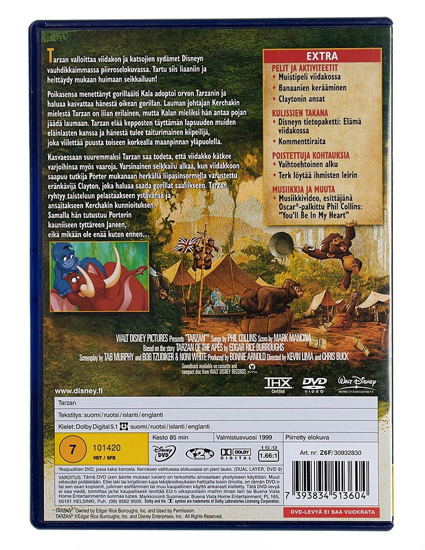 Tarzan 2-Levyinen Erikoisjulkaisu - DVD - DVD-elokuvat - 10105545439 - 1