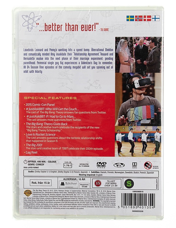 The Big Bang Theory Season 9 - DVD - DVD-elokuvat - 10105545455 - 1