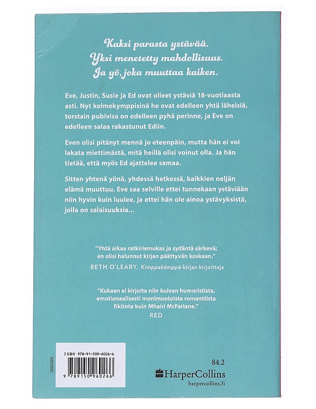 Muuten siitä viime kerrasta - McFarlane, Mhairi - Romaanit ja novellit - 10105545456 - 1