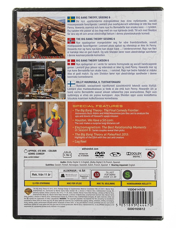 The Big Bang Theory Season 6 - DVD - DVD-elokuvat - 10105545458 - 1