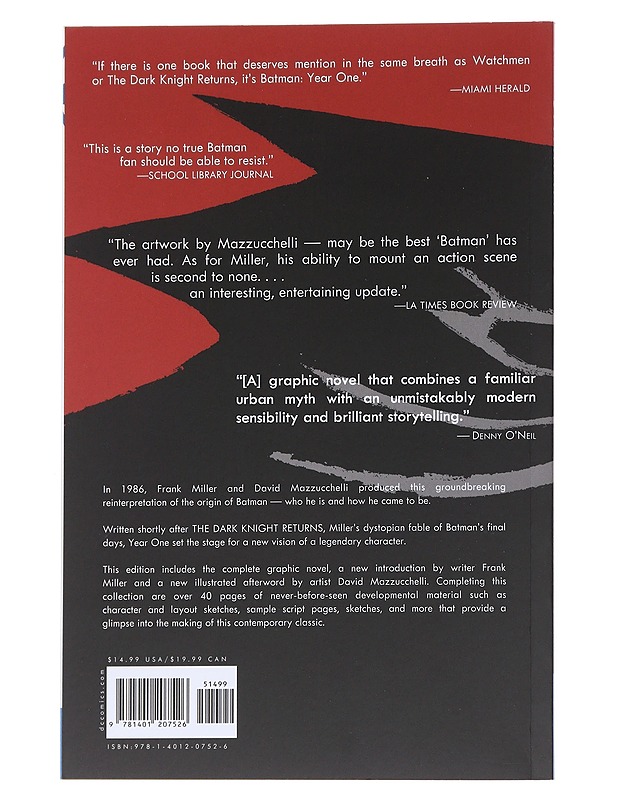Batman : Year one - Miller, Frank - Sarjakuvat - 10105545493 - 1