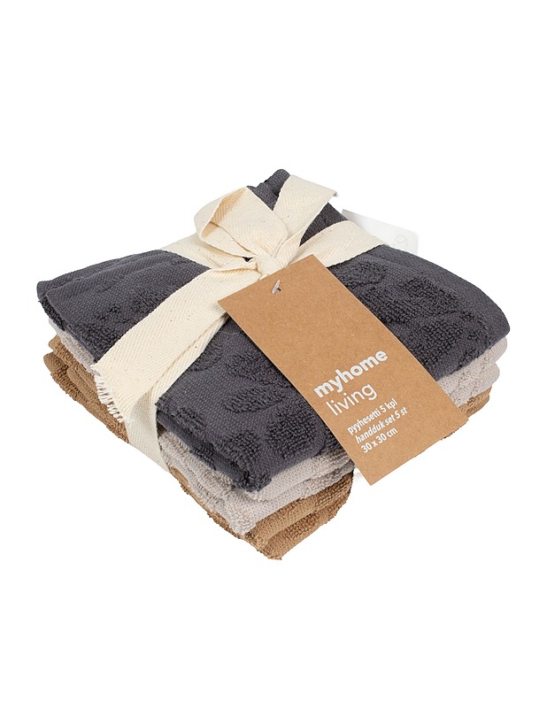 MYHOME LIVING pyyhesetti, 30x30 cm - Pyyhkeet - 10105545501 - 0