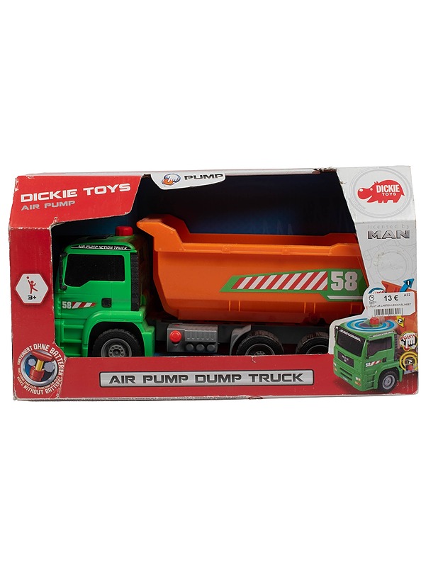 DICKIE TOYS Air Pump Dump Truck kuorma-auto - Lasten lelut - 10105545571 - 2