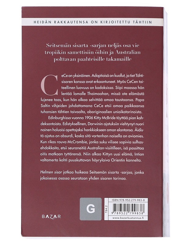Helmen sisar : Cecen tarina - Riley, Lucinda - Romaanit ja novellit - 10105545623 - 1