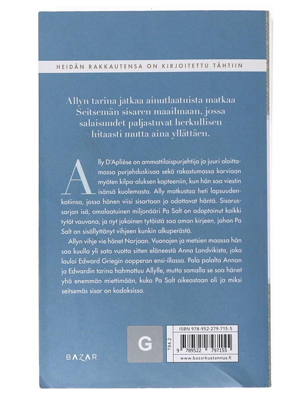 Myrskyn sisar : Allyn tarina - Riley, Lucinda - Romaanit ja novellit - 10105545630 - 1