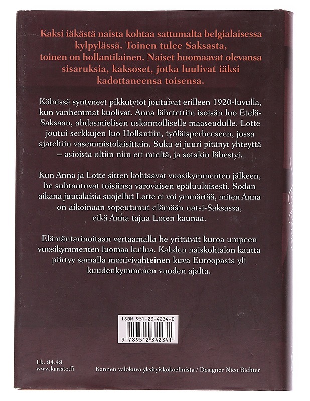 Kaksoset - Loo, Tessa de - Romaanit ja novellit - 10105545643 - 1