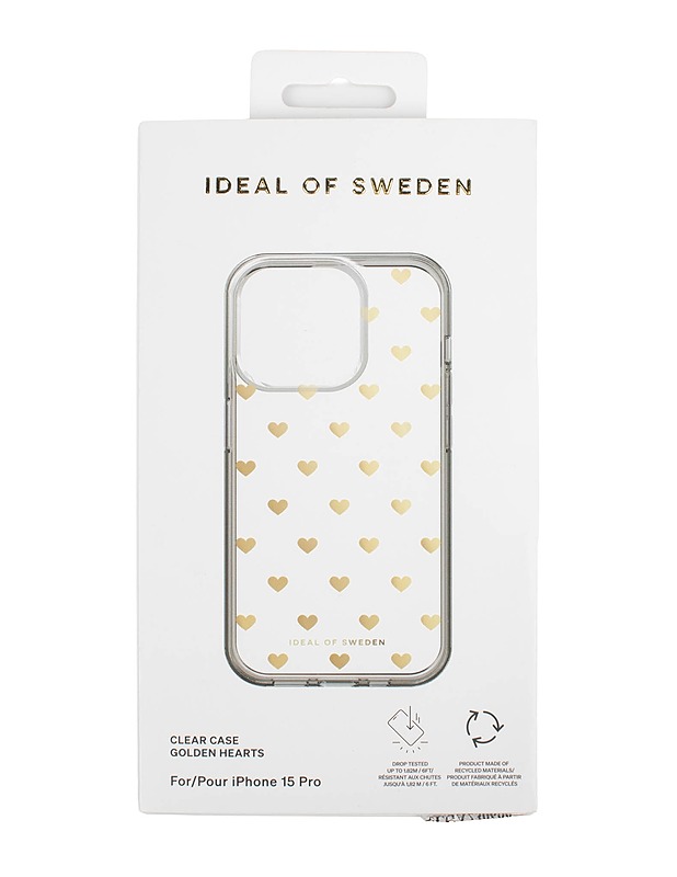 IDEAL OF SWEDEN iPhone 15 Pro Golden Hearts suojakotelo - Laukut, lompakot ja reput - 10105545686 - 0
