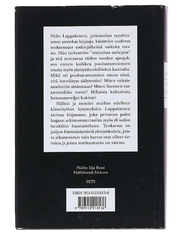 ASELEVON JÄLKEEN - NIILO LAPPALAINEN - Historiakirjat - 10105545705 - 1