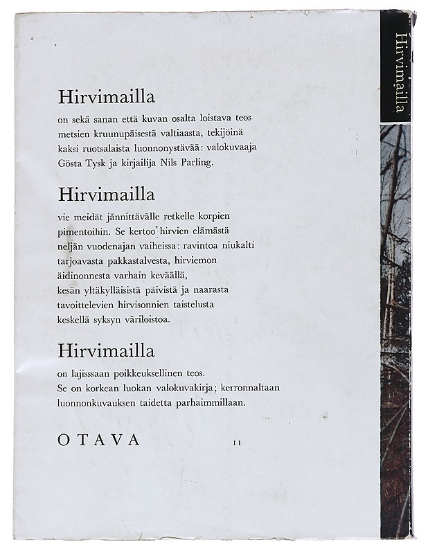 Hirvimailla - Gösta Tysk ja Nils Parling - Tietokirjat - 10105545734 - 1