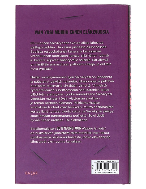 Nainen ja veitsi - Gu, Byeong-Mo - Jännitys ja dekkarit - 10105545771 - 1