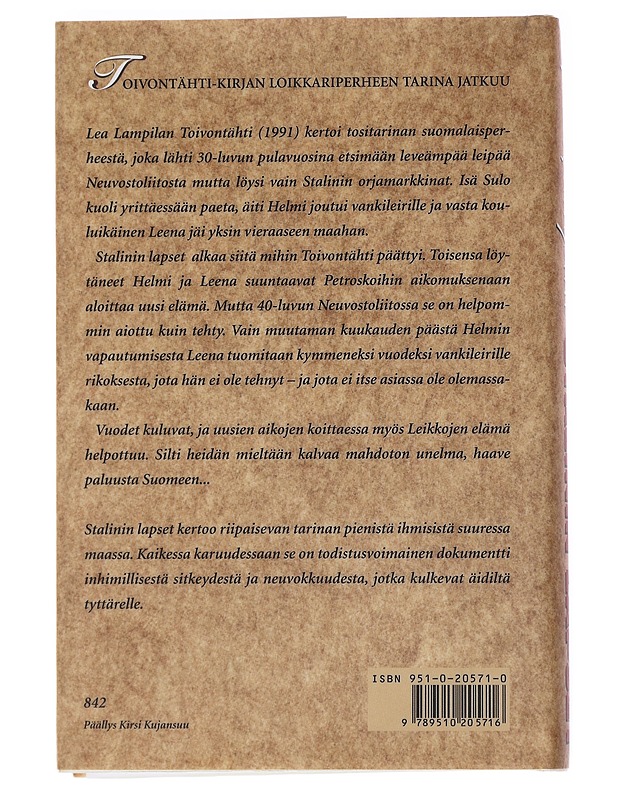 Stalinin lapset - Lea Lampila - Elämäkerrat ja muistelmat - 10105545779 - 1