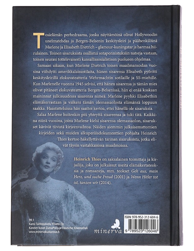 Marlene Dietrich ja salattu sisar : fasismin varjo tähtikultin yllä - Thies, Heinrich - Elämäkerrat ja muistelmat - 10105545773 - 1