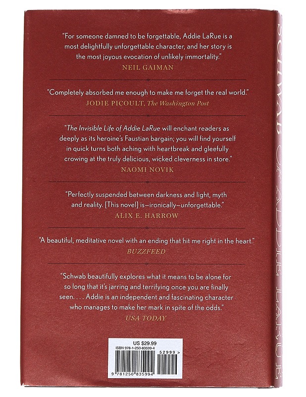 The Invisible Life of Addie LaRue - V.E. Schwab - Tietokirjat ja oppaat - 10105545782 - 1