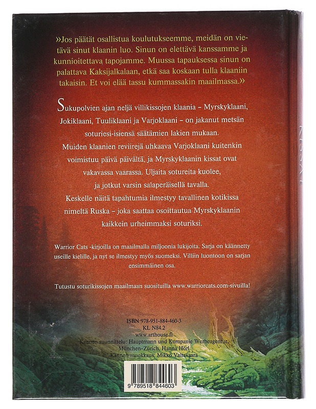 Soturikissat: Villiin luontoon - Hunter, Erin - Fantasia- ja scifi - 10105545836 - 1