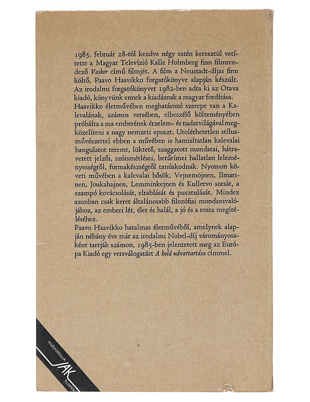 Vaskor : Paavo Haavikko - Kozmács István - Romaanit ja novellit - 10105545888 - 1