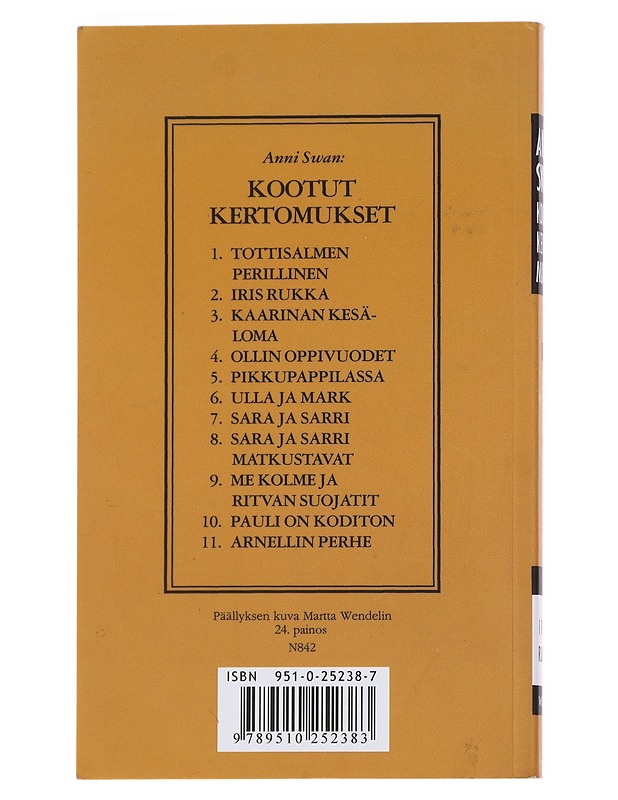 Kootut kertomukset II : Iris rukka - Swan, Anni - Romaanit ja novellit - 10105545904 - 1