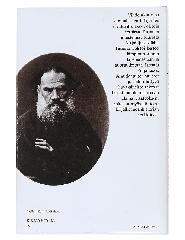 Isäni Leo Tolstoi - Tatjana Tolstoi - Elämäkerrat ja muistelmat - 10105545927 - 1