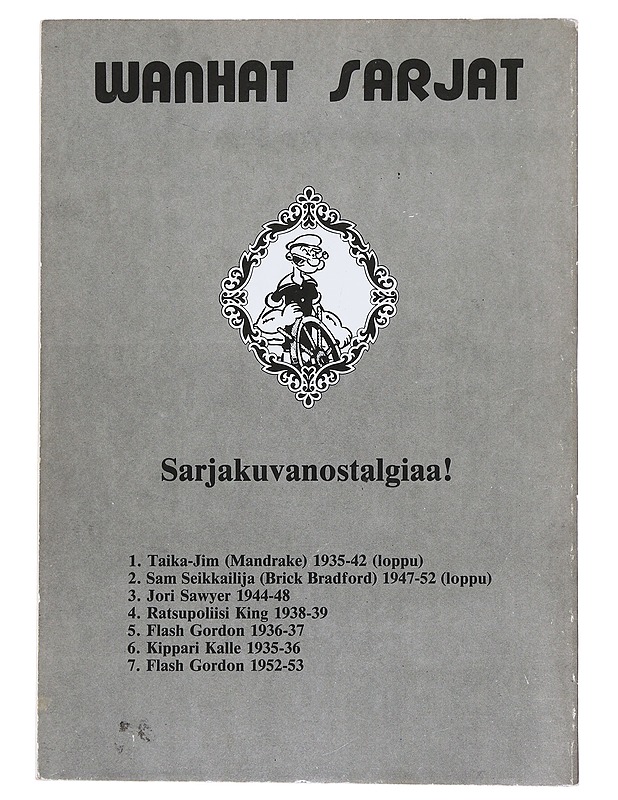 Wanhat sarjat N:o 6 : Kippari Kalle 1935 - 1936 - Segar, Elzie - Sarjakuvat - 10105545935 - 1