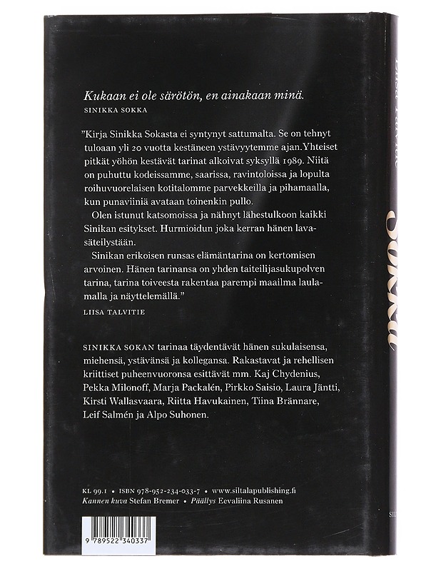 Sokka : tarinoita elämästä ja näyttämöltä - Liisa Talvitie - Elämäkerrat ja muistelmat - 10105545964 - 1