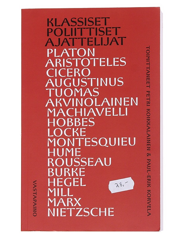 Klassiset poliittiset ajattelijat - Koikkalainen, Petri - Tietokirjat ja oppaat - 10105545955 - 0