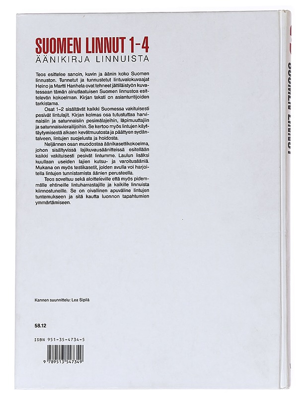 Suomen linnut 3 - Hanhela, Heino - Tietokirjat ja oppaat - 10105545977 - 1