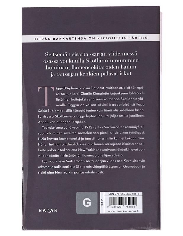 Kuun sisar : Tiggyn tarina - Riley, Lucinda - Romaanit ja novellit - 10105546006 - 1