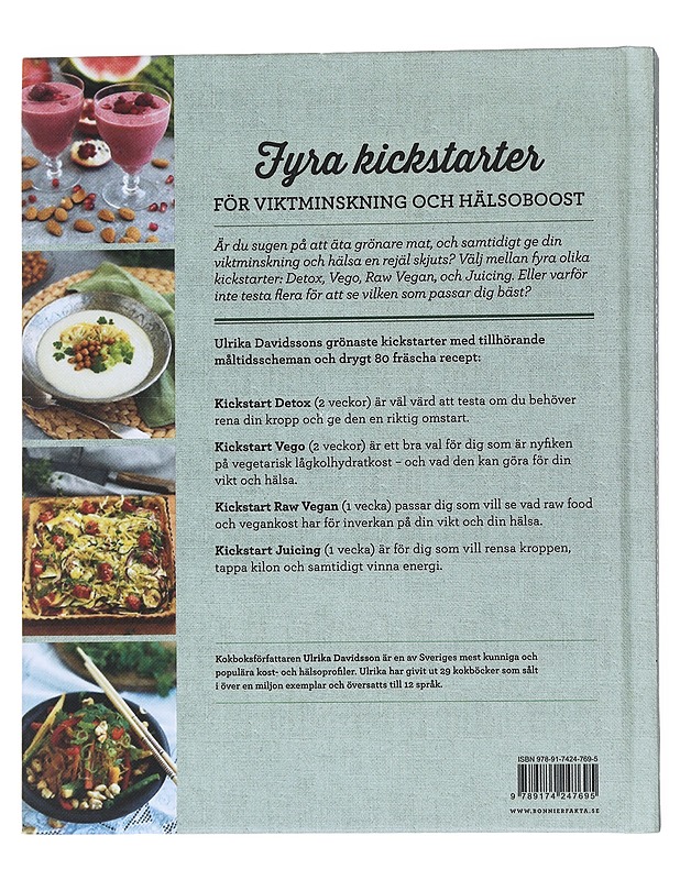 Gröna kickstarter med Ulrika - Davidsson, Ulrika - Ruokakirjat - 10105546045 - 1
