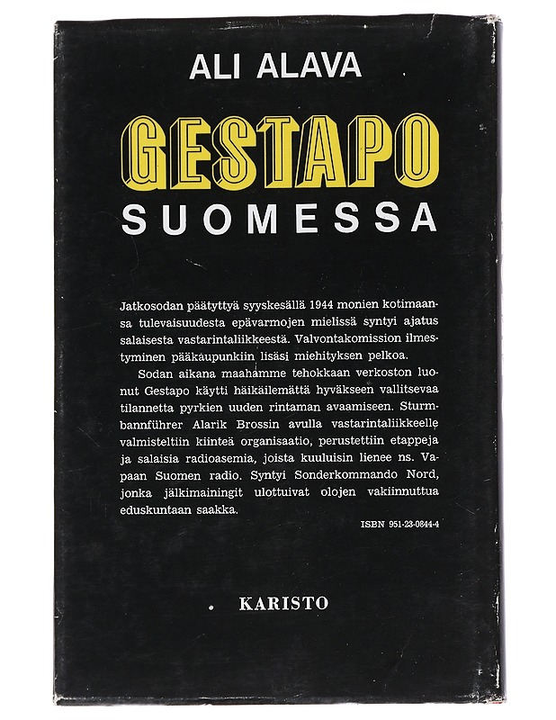 Gestapo Suomessa - Ali Alava - Historiakirjat - 10105546066 - 1