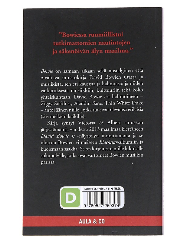 Bowie - Critchley, Simon - Elämäkerrat ja muistelmat - 10105546067 - 1