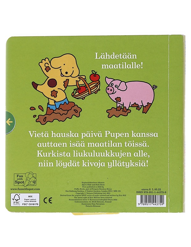 Puppe ja päivä maatilalla - Hill, Eric - Lastenkirjat - 10105546079 - 1