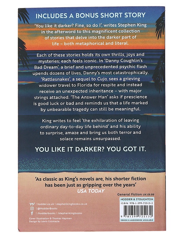 You like it darker : stories - Stephen King - Romaanit ja novellit - 10105546145 - 1