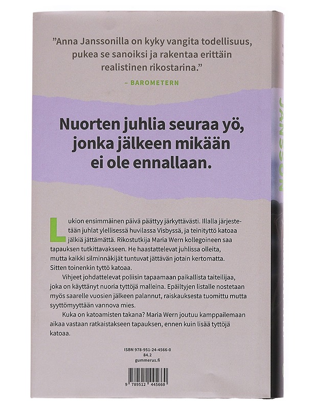 Kadonneet tytöt - Jansson, Anna - Jännitys ja dekkarit - 10105546188 - 1